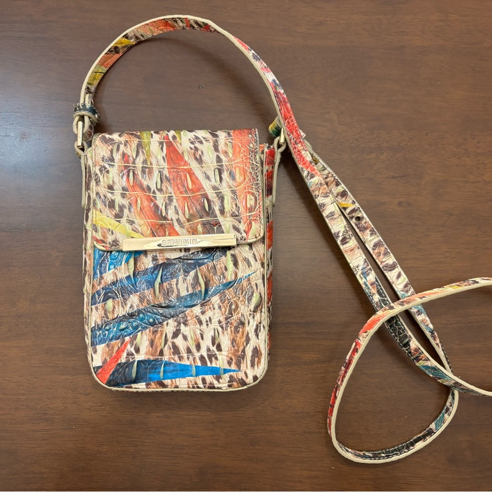 Brahmin Sasha Cross-body Botanica Leather Bag